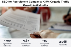 SEO for Recruitment Company: +37% Organic Traffic Growth in 6 Months
